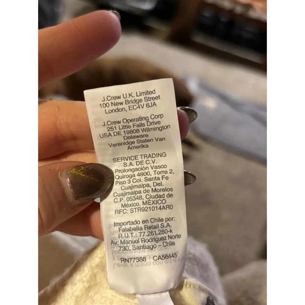 Madewell‎ Oatmeal cropped knit sweater 🤍 cozy minimalist long sleeve - Picture 8 of 9